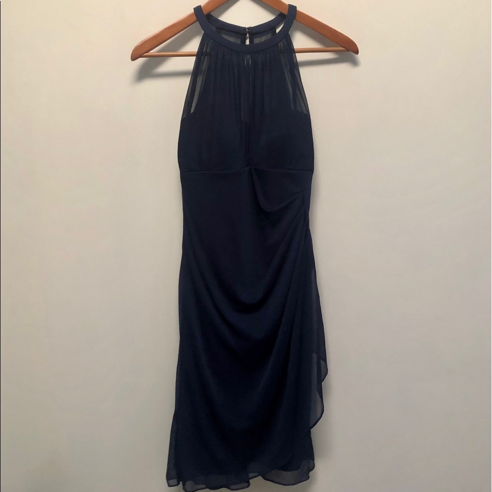 David’s Bridal navy blue dress - size 4
